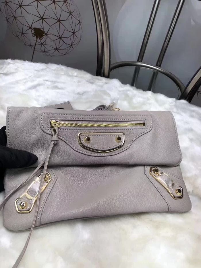 BALENCIAG巴黎世家 義大利進口山羊皮手抓包 原版品質 簡單時尚手包 配肩帶可斜挎  BL1019